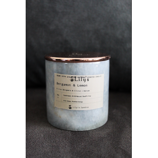 Bergamut & Limon Mermer %100 Doğal Mum